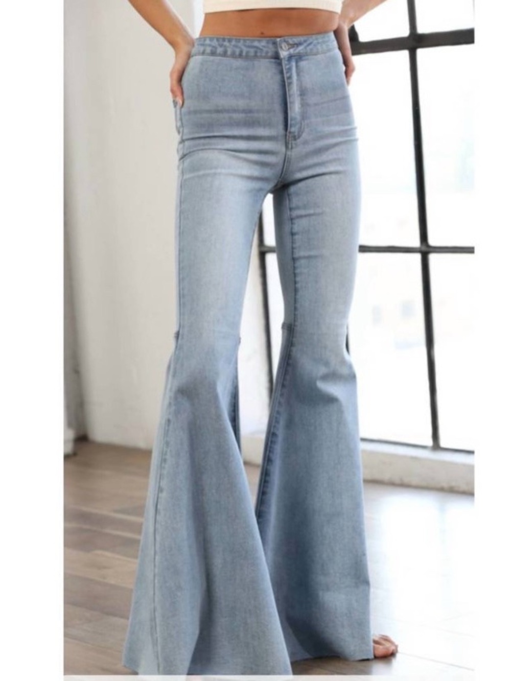 By Together flare Bell Bottom Jeans sz S Small Like New